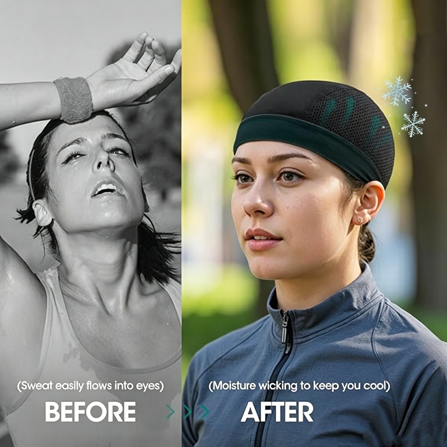 üß¢  Breathable Skull Cap | Lightweight Sweat-Wicking Head Wrap