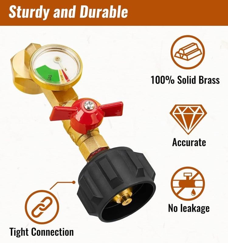 ‚ú® Top-Rated Propane Refill Elbow Adapter with Tank Gauge