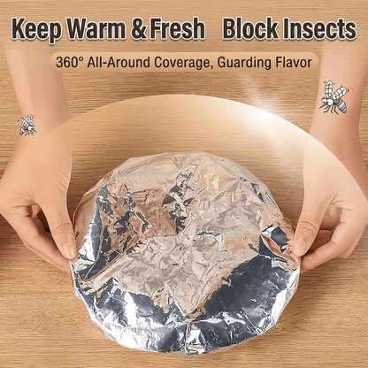üçΩÔ∏èReusable Aluminum Foil Thermal Food Cover ‚Äî Heat-Retaining, Washable & Freshness-Preserving Kitchen Essential