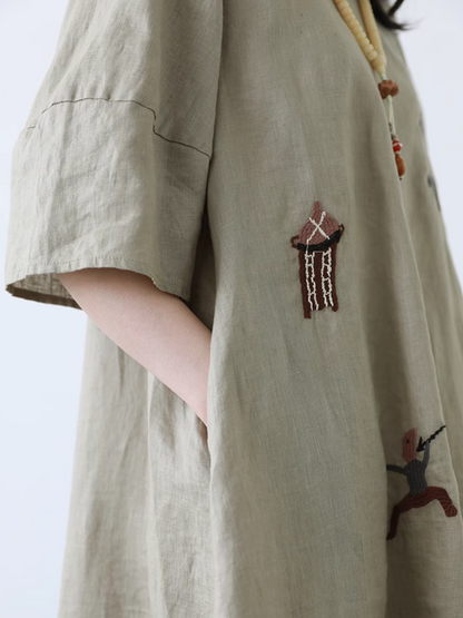 Stylish Summer Printed A-Line Dress | Eva Trends