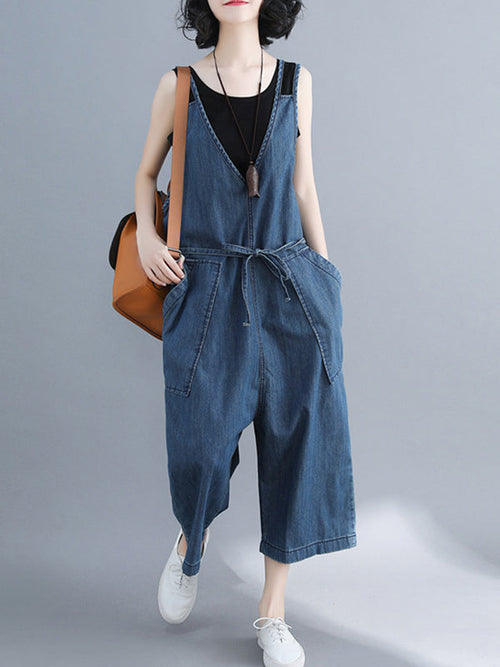 Trendy Relaxed Fit Dungarees for Women | Eva Trends