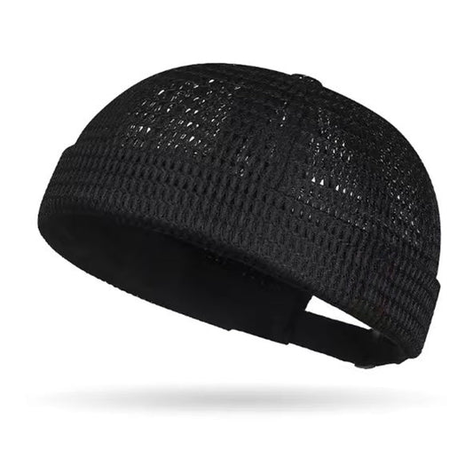 üî•Men‚Äôs Breathable Brimless Docker Hat ‚Äì Lightweight Mesh Skull Cap for Summer Outdoor Wear