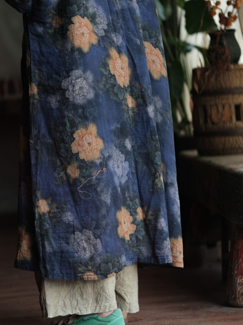 Stylish Women's Printed Loose Cardigan | Eva Trends