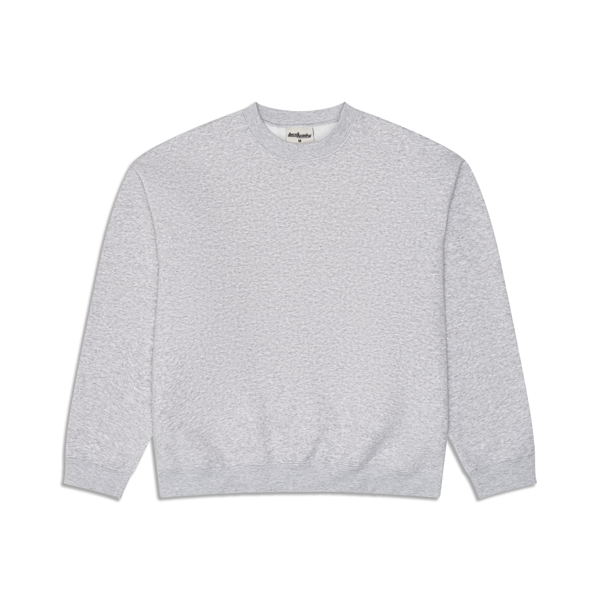 350 GSM 'Heather Grey' Fleece Crewneck