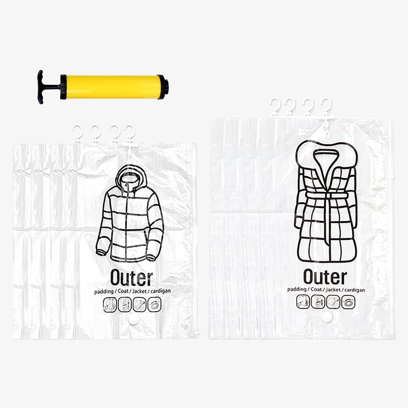 Hanging Vacuum Storage Bags ‚Äì Save 75% Closet Space, No Folding Needed