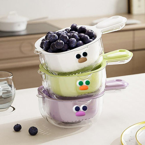 üî•Kitchen Dual-Layer Draining Basket with Handle