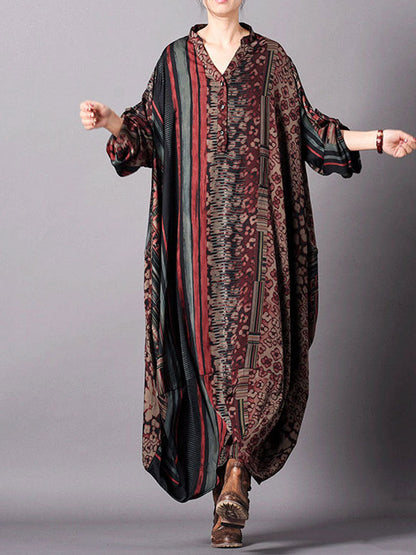 Elegant Women's Print Maxi Dress | Eva Trends