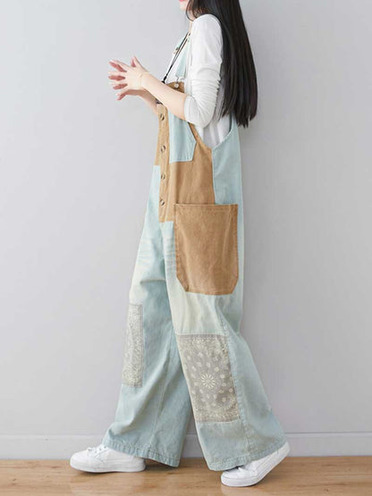 Light Wsh Denim Overalls with Adjustable Straps | Eva Trends