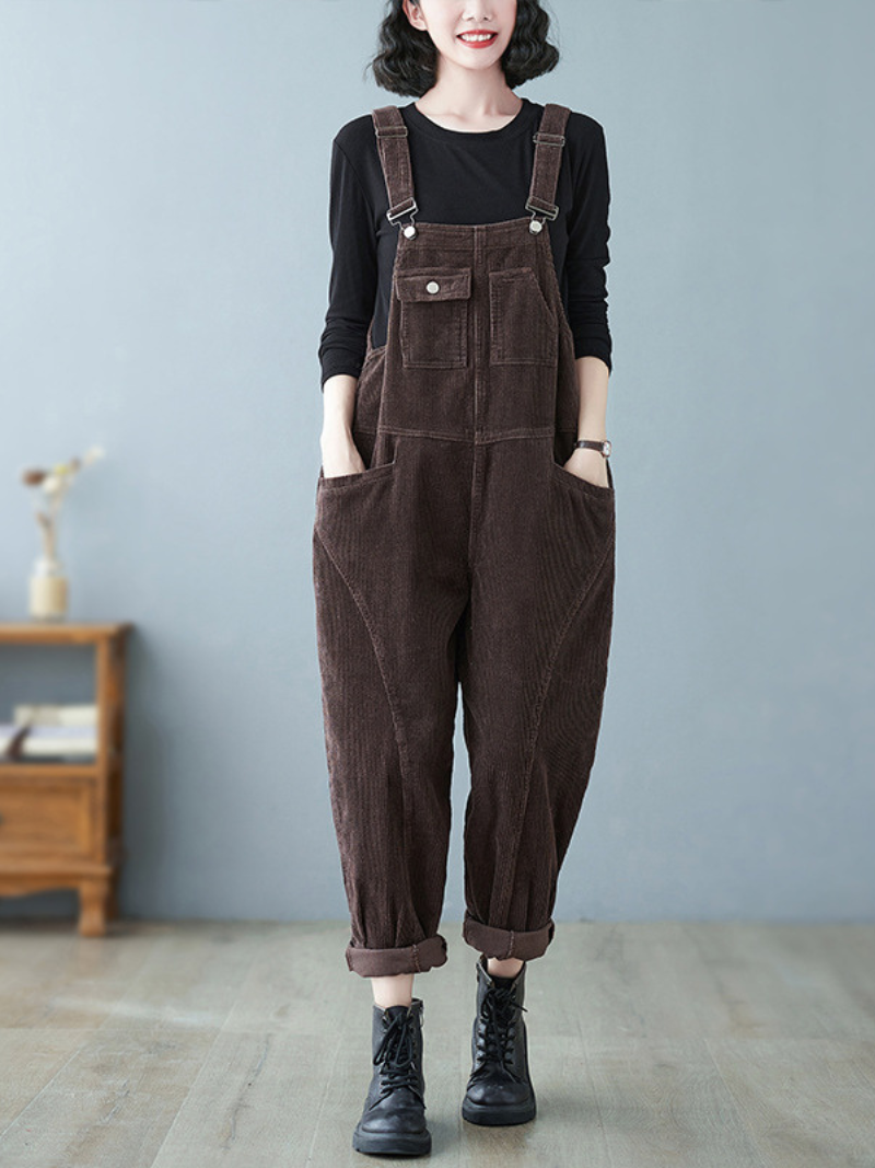Bib Overalla - Casual Pocket Style | Eva Trends
