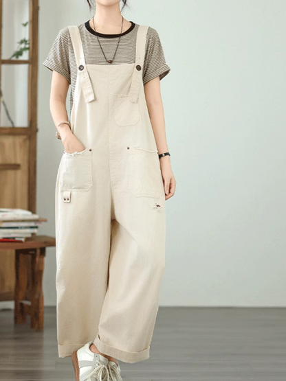 Light & Versatile Women's Summer Loose Fit Dungarees | Eva Trends