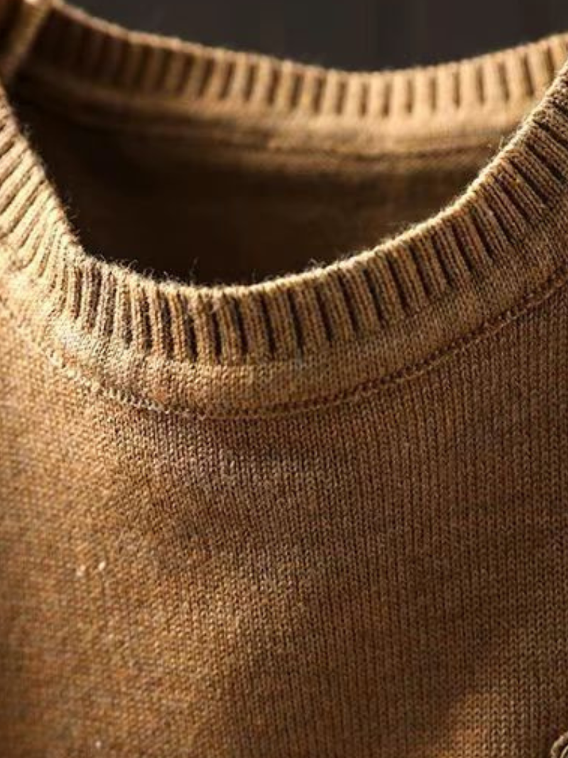 Elegant Women's Solid Crew Neck Sweater | Eva Trends