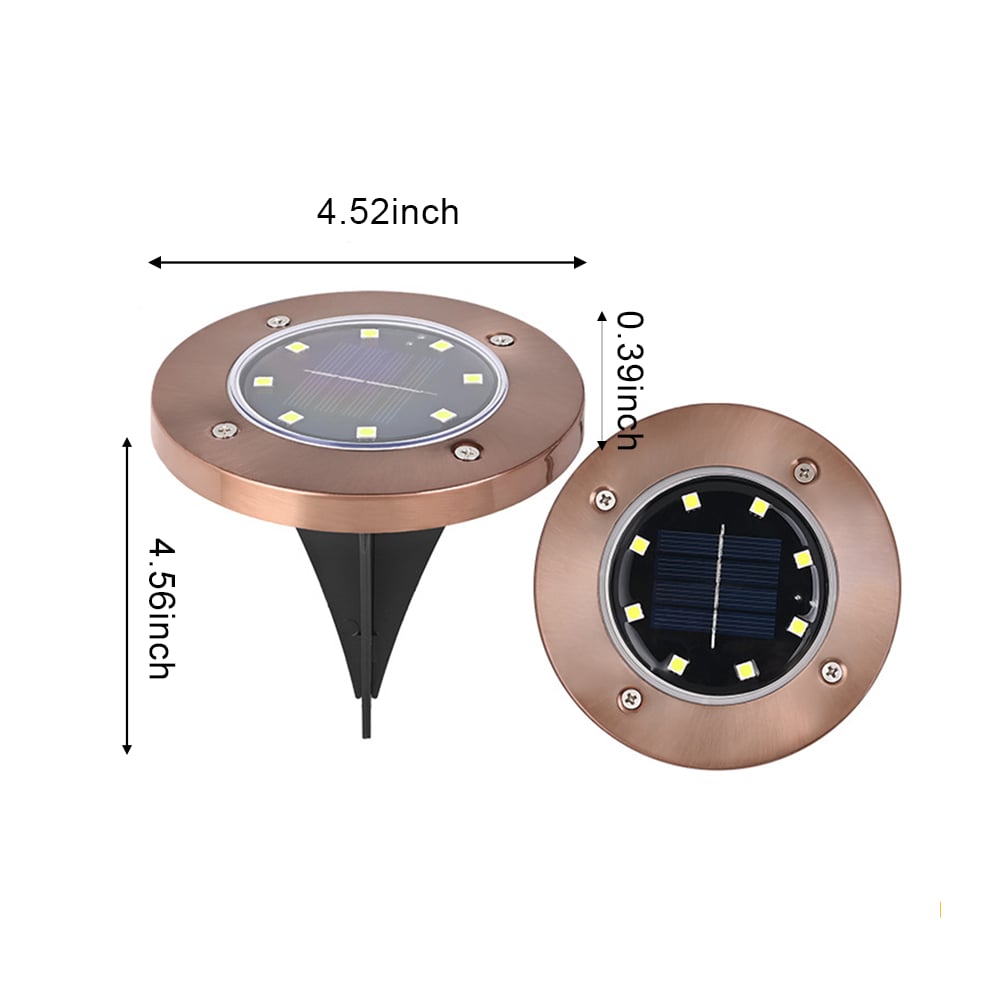 ‚òÄÔ∏è Solar Powered 8-LED Ground Lights | Outdoor Pathway Lighting