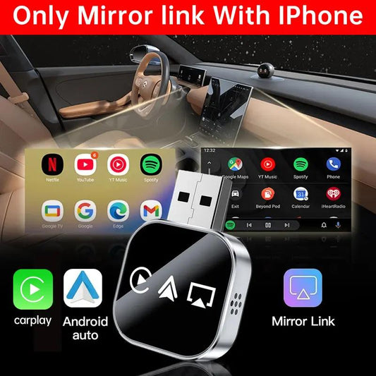 üì∂  2026 Upgrade 3 in 1 Screen Mirror iOS Phone, wired to wireless Carplay adapter