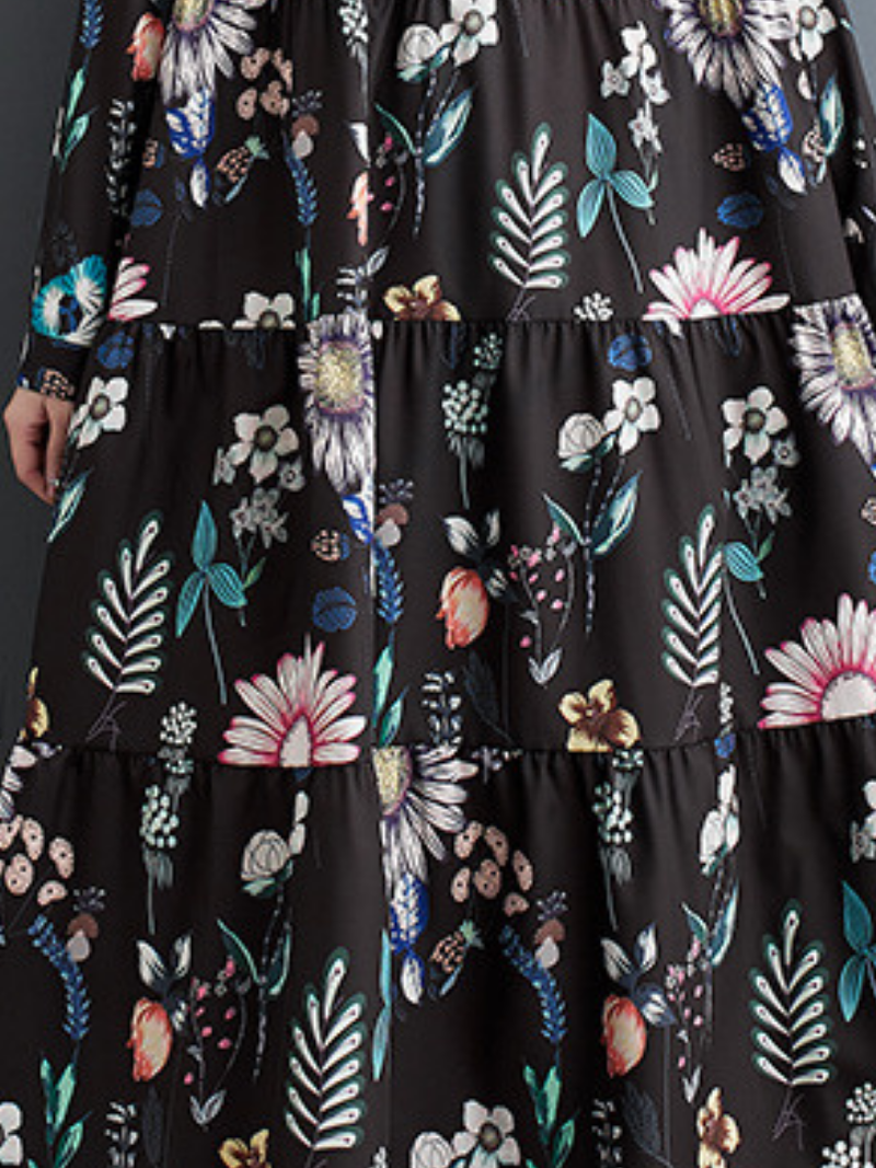 Stylish Printed Button Up Smock Dress for Women | Eva Trends