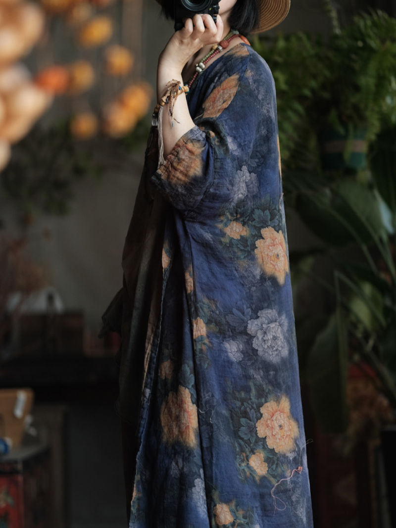 Stylish Women's Printed Loose Cardigan | Eva Trends
