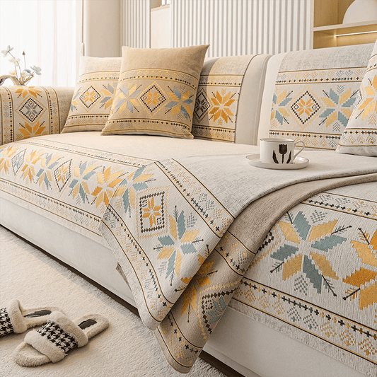 üå∏ Non-Slip Bohemian Chenille Sofa Cushion Cover ‚Äì Soft, boho pattern & machine washable ‚Äì Non-slip backing, fits most sofas ‚Äì perfect for cozy home decor or pet-friendly spaces üêæ