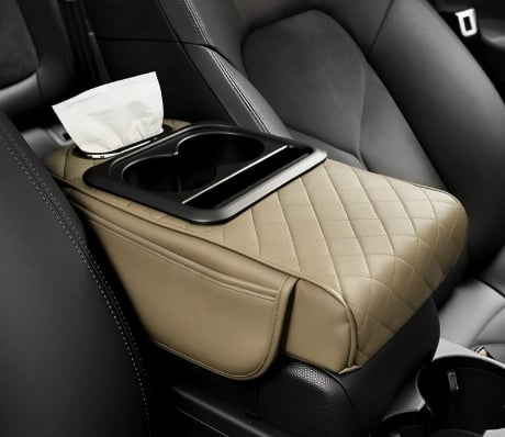 üî• Multifunctional PU Leather Car Armrest Box Mat