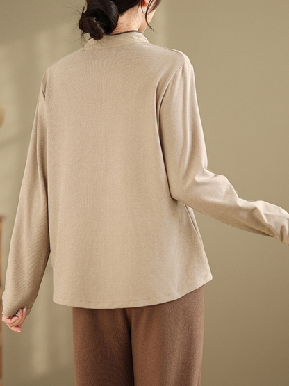 Women’s Essential Look with Cozy Winter Stand Collar Sweater