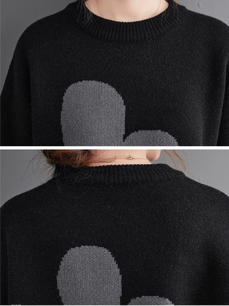 Cozy Women's Floral Sweater - Chic & Trendy | Eva Trends