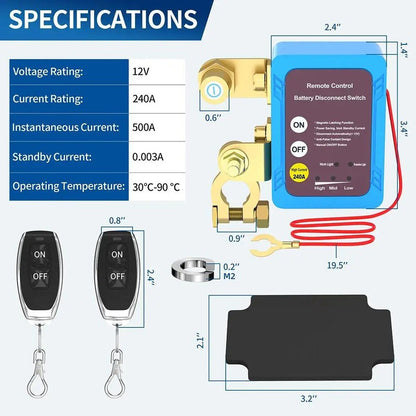 Dailyardtool¬Æ Remote control of car devices for anti-theft safety
