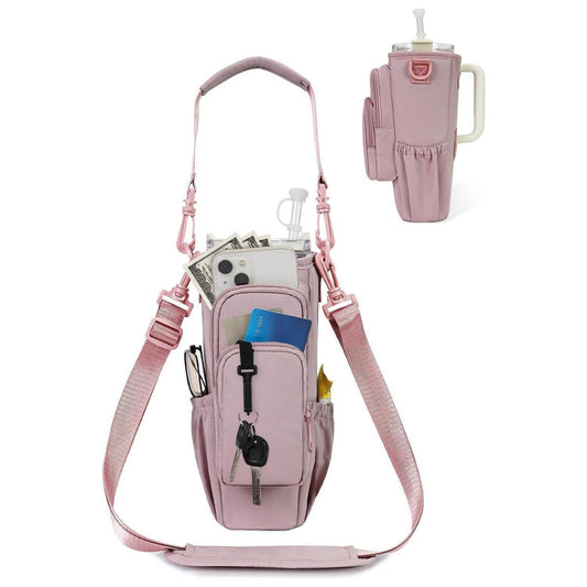 üî•Water Bottle Carrier Bag for 40oz Tumbler ‚Äì Insulated Crossbody Holder