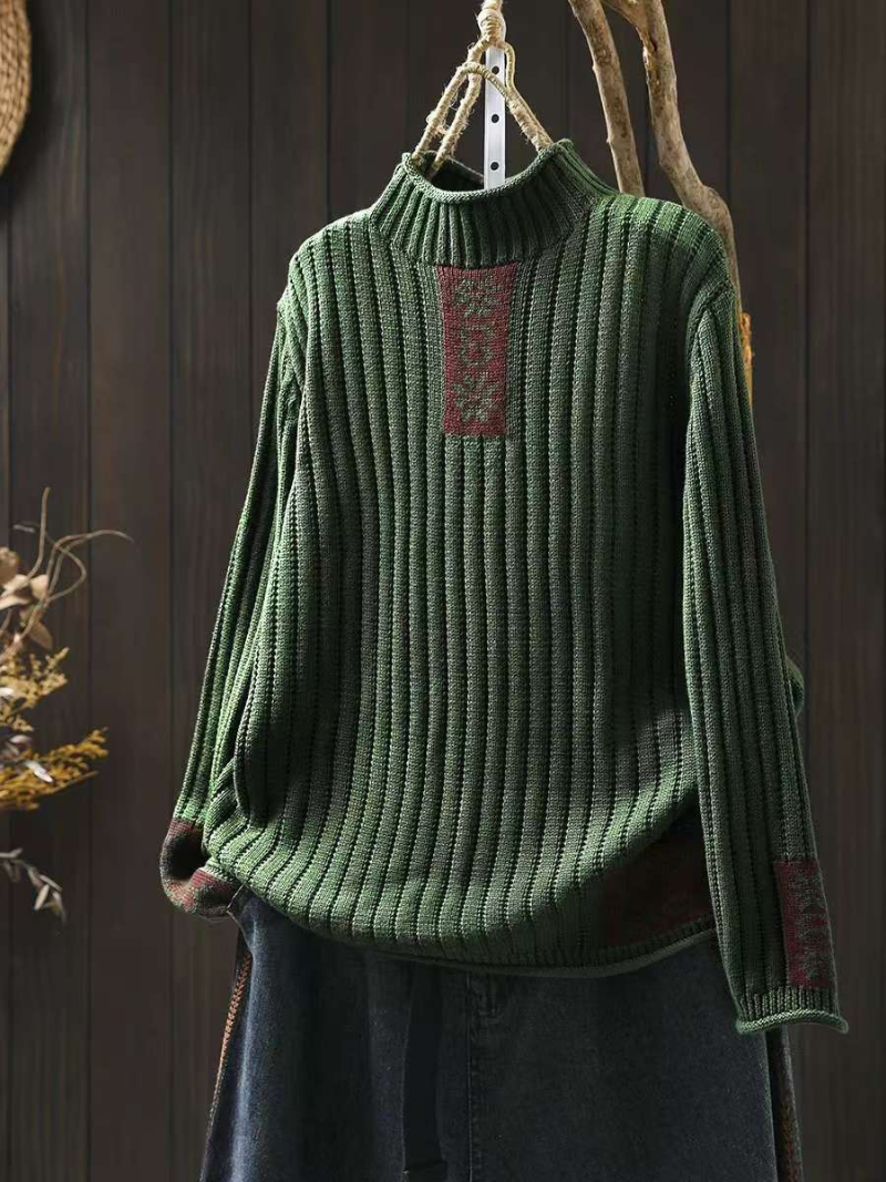Cozy Women's Turtleneck Soft Knit Sweater | Eva Trends