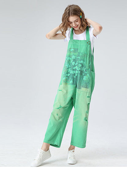 Right Into Your Heart Cotton Overalls