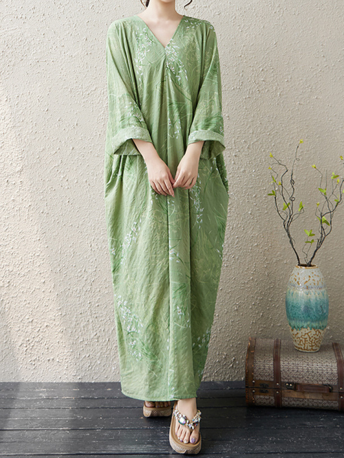 Women's  Summer Spirit and Bold Style Kaftan Dress