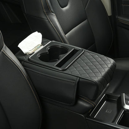 üî• Multifunctional PU Leather Car Armrest Box Mat