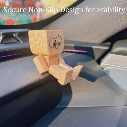 üî•Charming Little Wooden Figure That Sways with 12PCS Magnetic Expressions