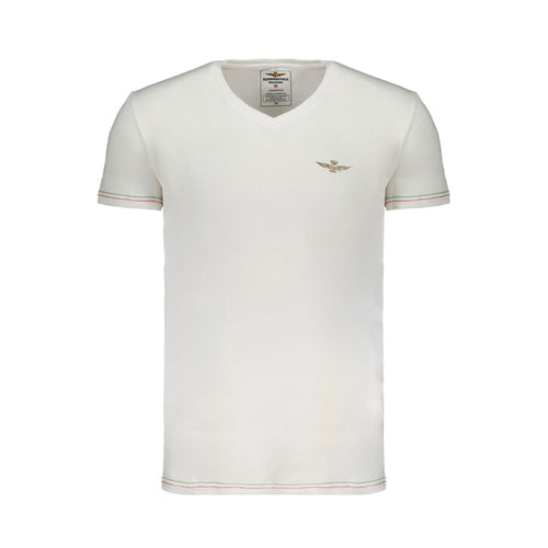 Aeronautica Militare Bianco Cotton Mens T-Shirt