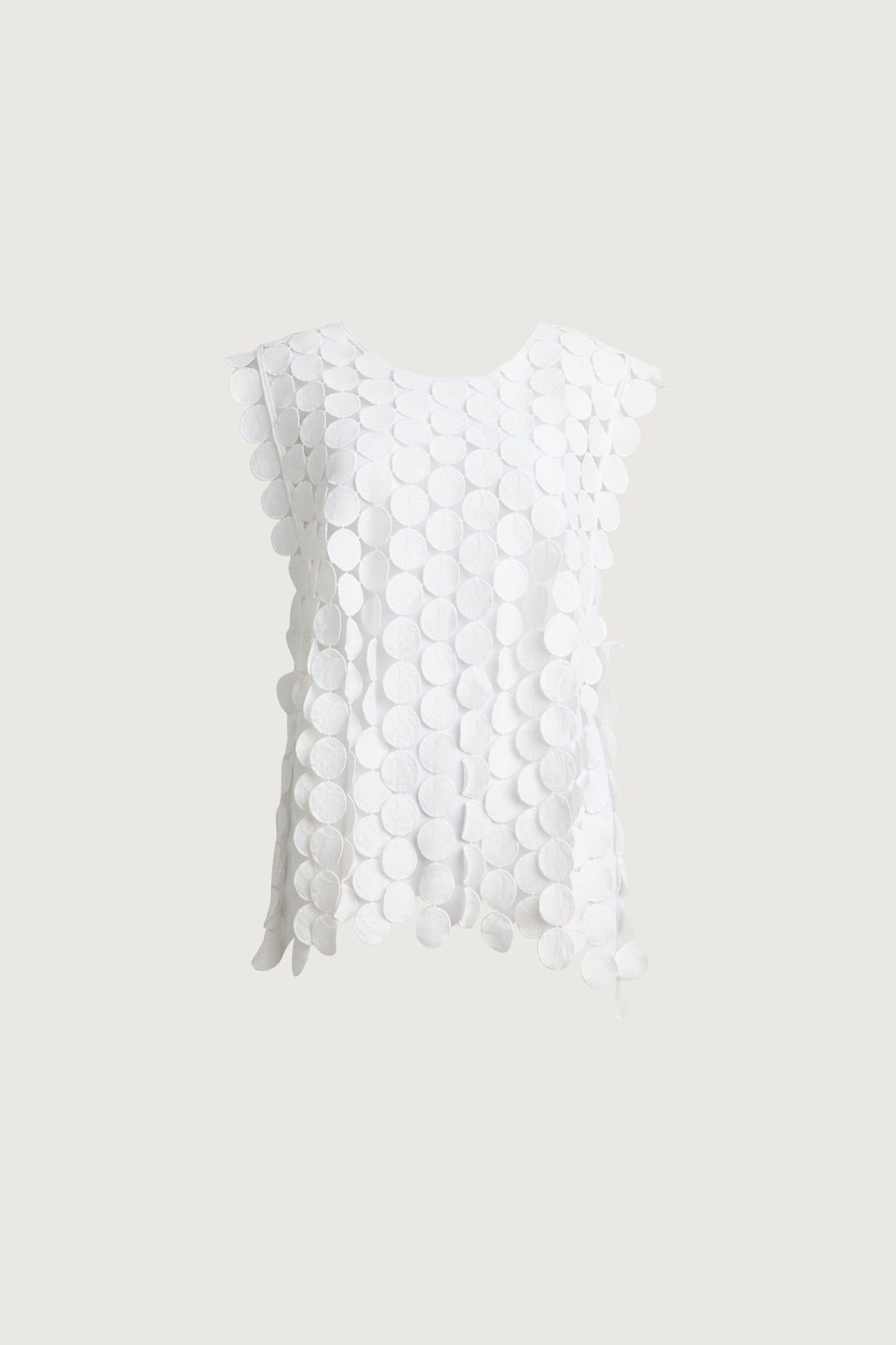 HONEY COMB CUTOUT WOVEN TOP