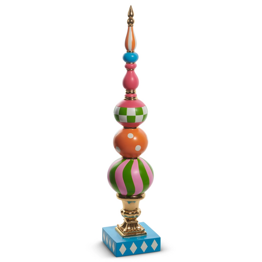 52” multicolor finial