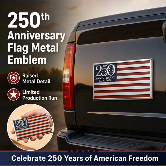 ‚òÖ250th Anniversary Metal Flag Emblem‚òÖ