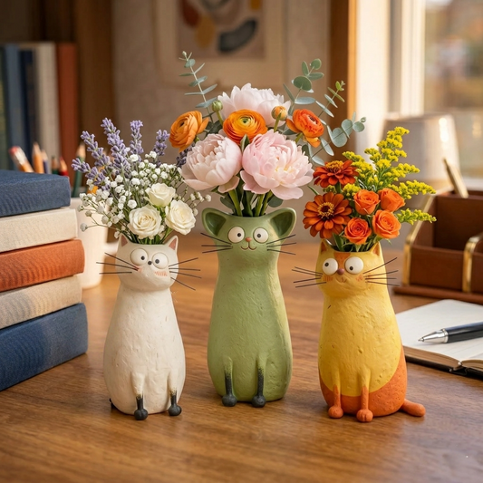üî•49% OFF - üòªHandcrafted Quirky Cat Vase