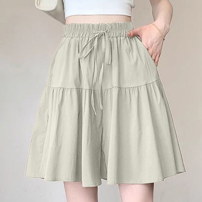 High Waist Ruffle Skirt Pants for Women ‚Äì Wide Leg Culottes, Flowy & Comfyüíï