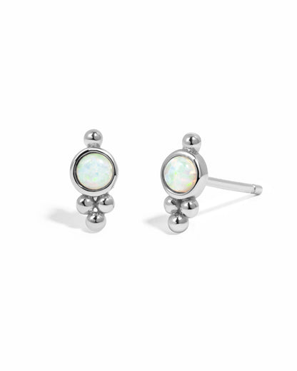 Embellished Opal Studs