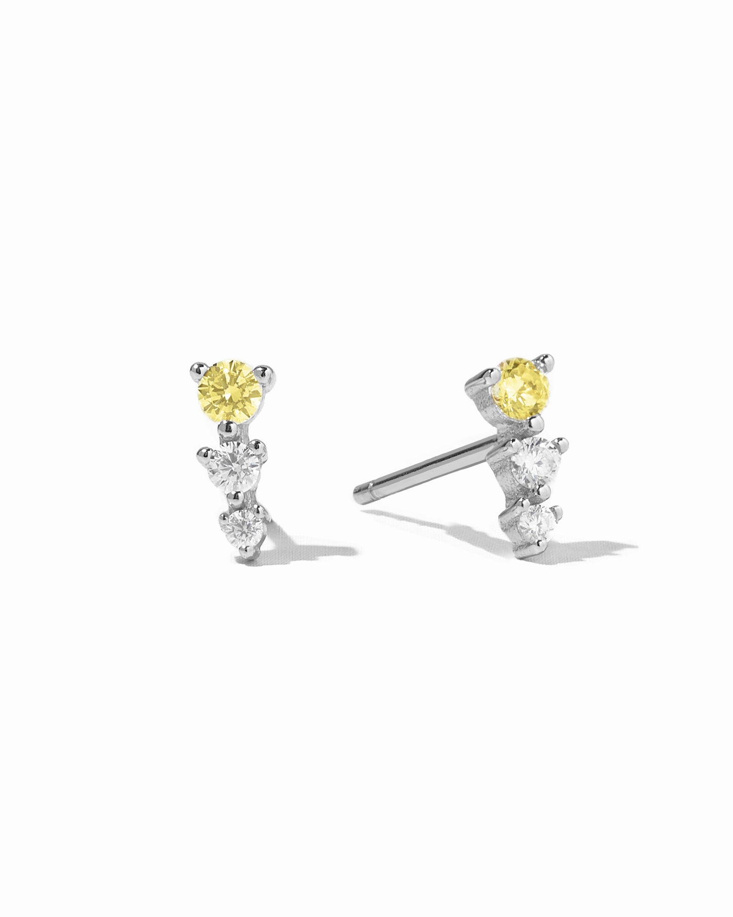 Yellow & Diamond Ear Climber
