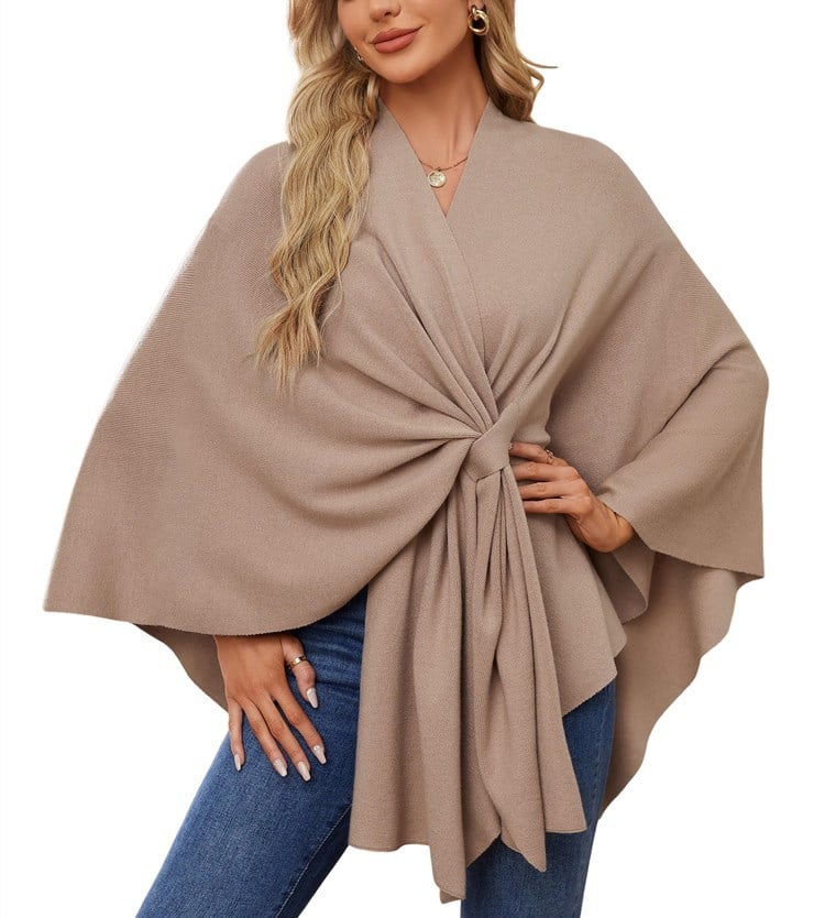 üî•Elegant Shawl Wraps Soft Open Front Poncho Shawl Wraps
