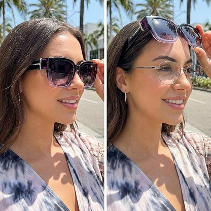 üï∂Ô∏è Polarized Fit Over Sunglasses for Women ‚Äì UV400 Protection Floral Frame Wear Over Prescription Glasses