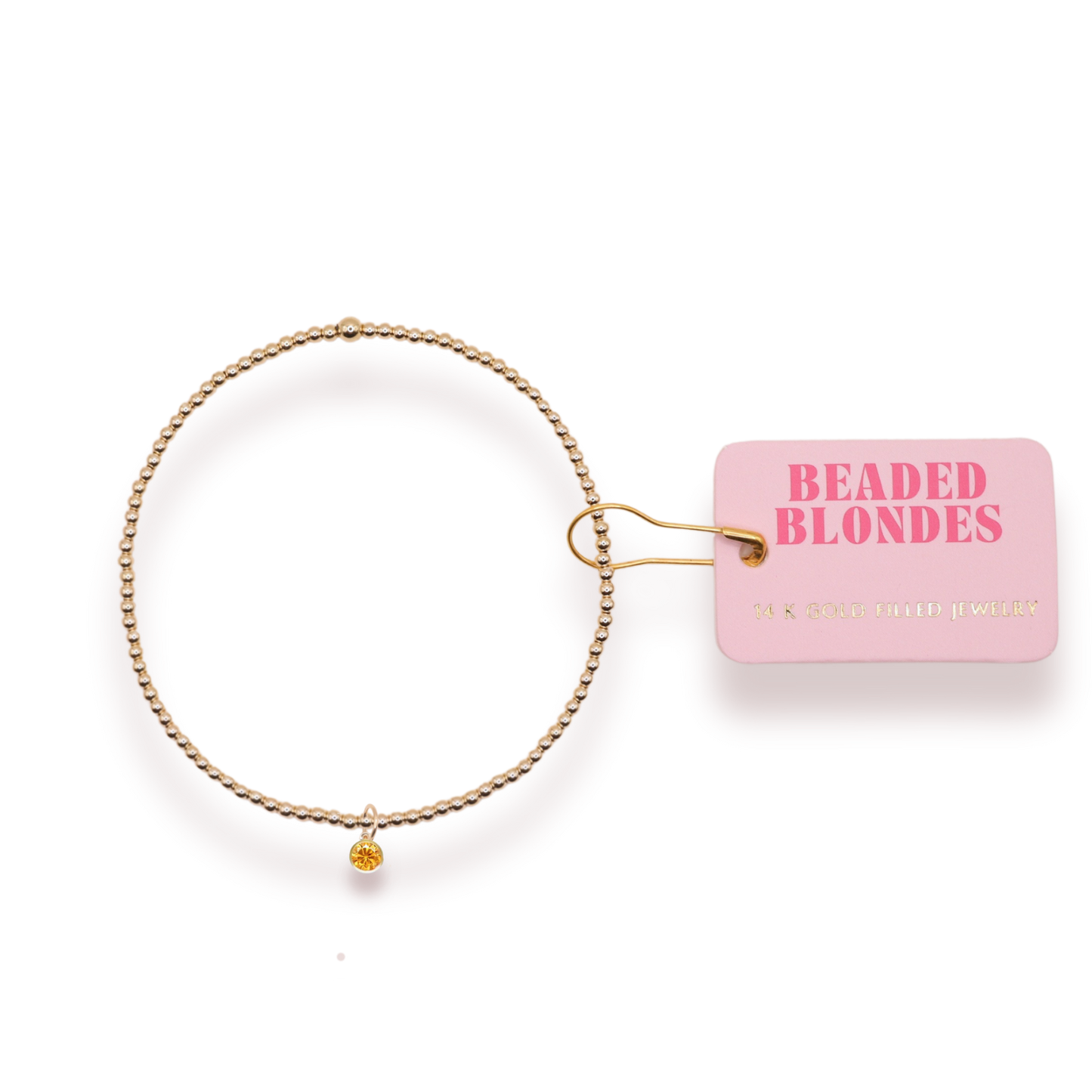 Birthstone Charm Bracelets: Extended 7.25 inch