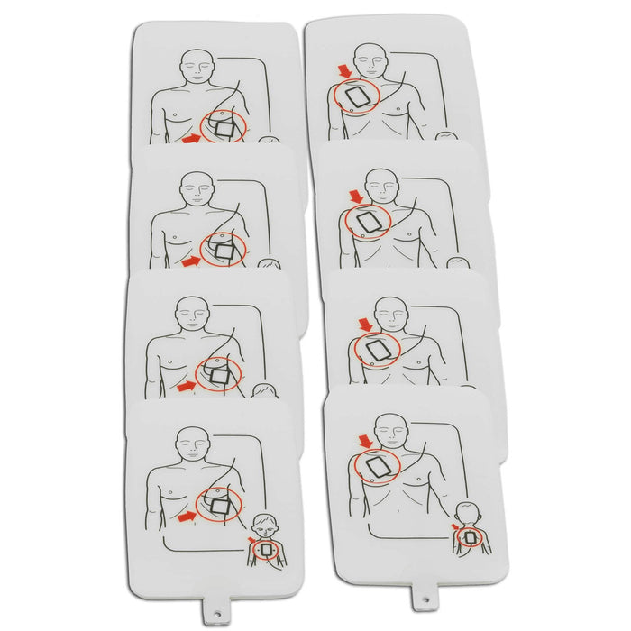 AED UltraTrainer™ Adult/Child Replacement Prestan Training Pad Set, 4- Pack (8 pads total)