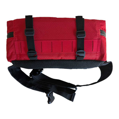 Agilis Medical Hip Pack bottom straps and MOLLE PALS ladder
