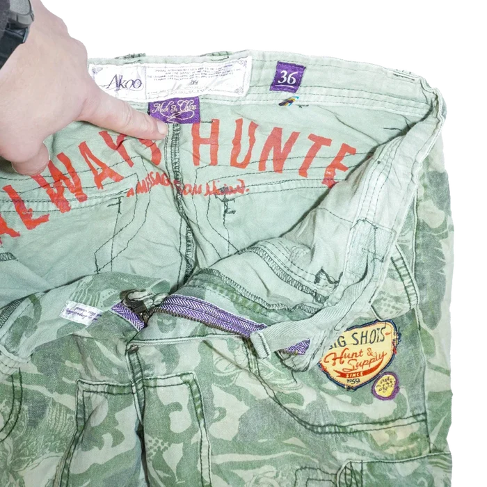 Akoo Camo Cargo Trousers - 36, Large - Army & Outdoors - Cargo Trousers