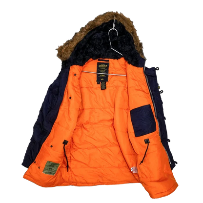 Alpha Industries N-3B Blue Cold Weather Parka - Small - Army & Outdoors - Parkas