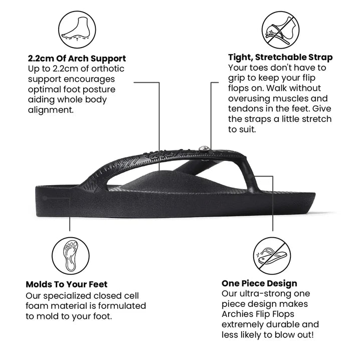 ARCHIES CRYSTAL FLIP FLOPS