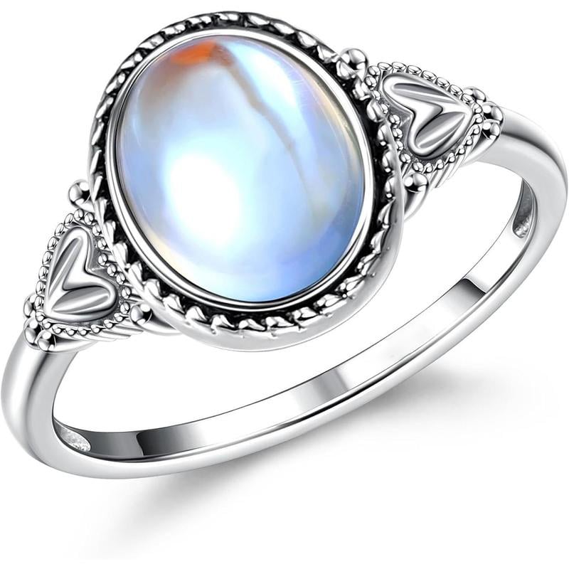 üéÅExquisite Color Change Mood Rings Moonstone for Women