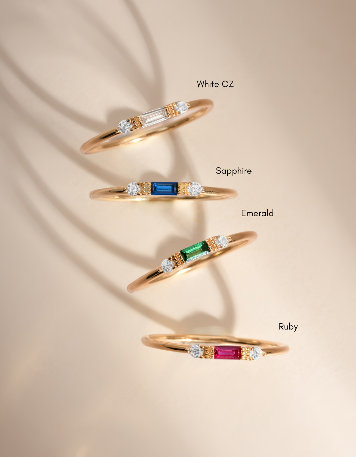 Ruby Baguette Ring