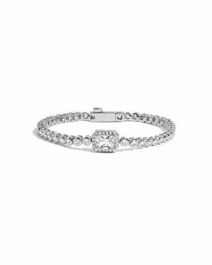 CZ Baguette Rounded Tennis Bracelet