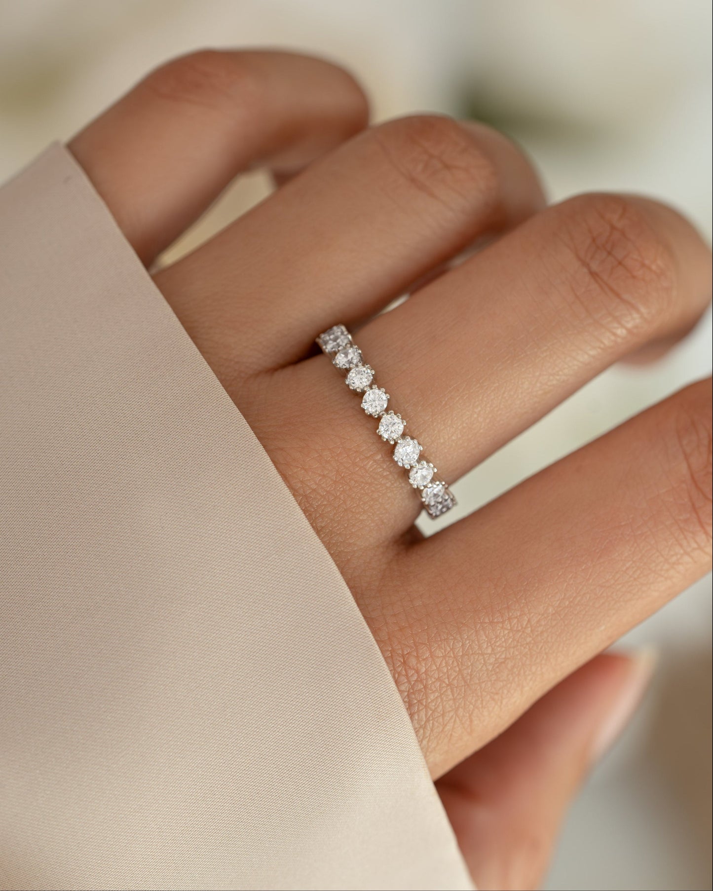 Bezeled Eternity Ring
